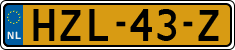 License plate of the Netherlands, Cars