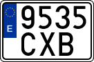 License plates of Spain, Ordinary (2000)