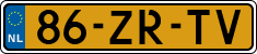 License plate of the Netherlands, Cars