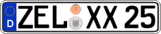 German license plate, Regular plates