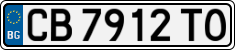 License plate of Bulgaria, Cars