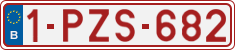 License plate of Belgium, Regular plates (2010)