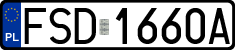 License plates of Poland, Regular car plates