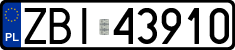 License plates of Poland, Regular car plates