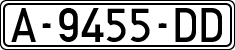 License plates of Spain, 1971 year series