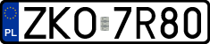 License plates of Poland, Regular car plates