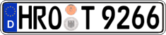 German license plate, Regular plates