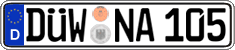 German license plate, Regular plates