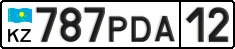 License plate Kazakhstan, Private owners (2012)