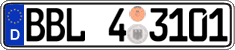 German license plate, Regional authorities