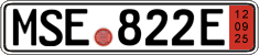 German license plate, Export transit plates