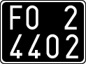 License plate of Italy, Cars (1927 year series)