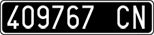 License plate of Italy, Cars (1927 year series)