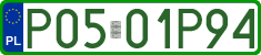 License plates of Poland, Professional plates