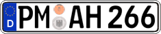 German license plate, Regular plates