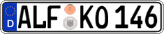 German license plate, Regular plates