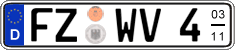 German license plate, Seasonal plates