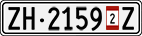License plate of Switzerland, Vehicles w/o paid duty (with 