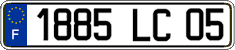 French license plate, FNI