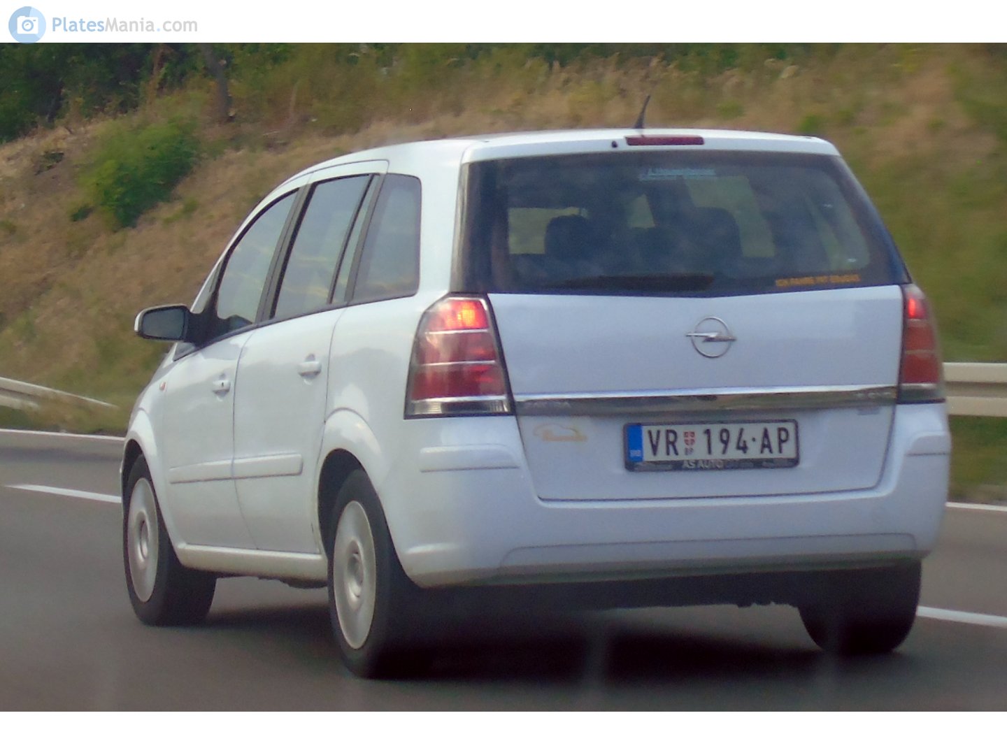 VR 194-AP, Opel Zafira 2nd gen (Family) (B; A05), 2005–2014