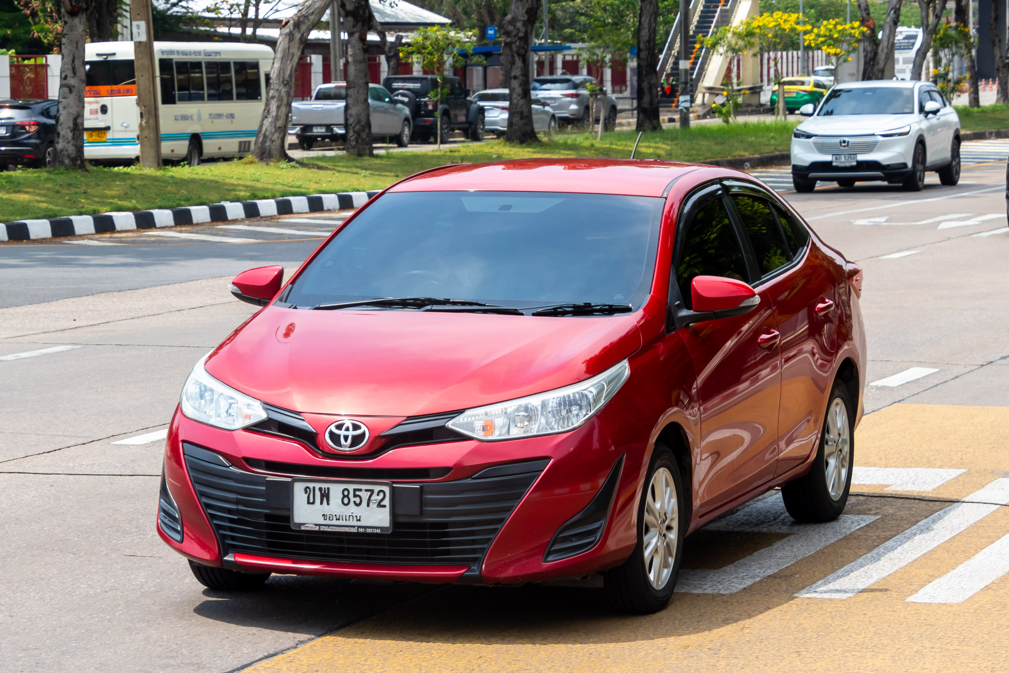 ขพ 8572, Toyota Yaris 3rd gen (Ativ) Sedan (XP150), 1st facelift, 2017–2020