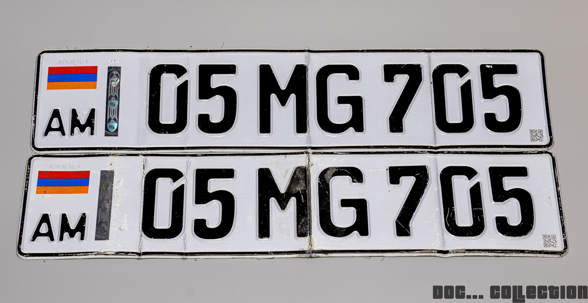05 MG 705, License plate without vehicle 