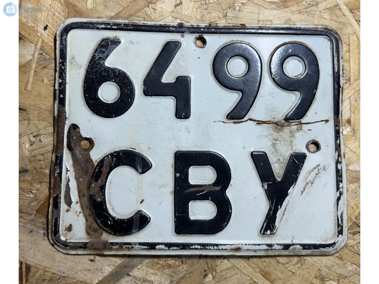 6499 СВУ, License plate without vehicle 