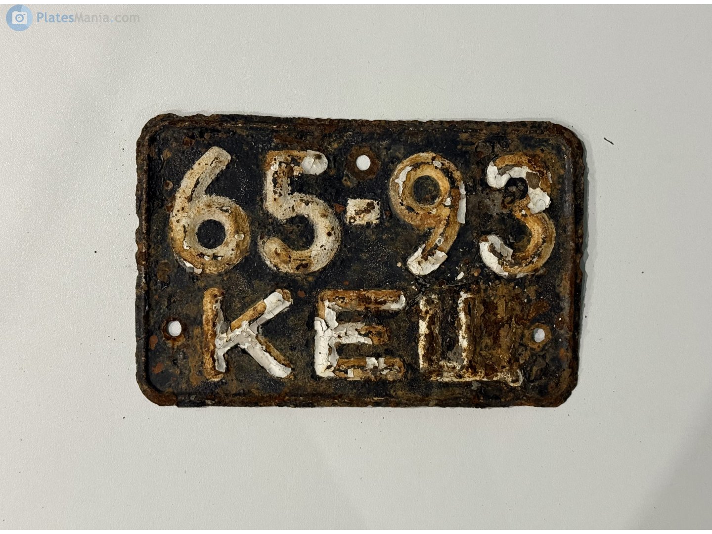 6593 КЕЩ, License plate without vehicle 