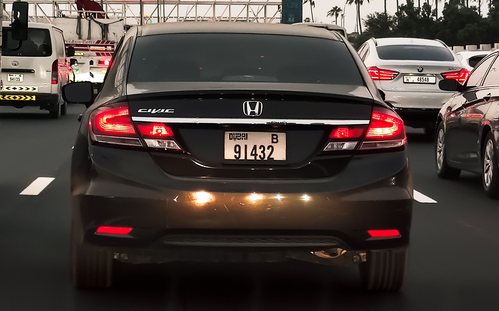 B 91432, Honda Civic 9th gen Sedan (FB; NA-market), facelift, 2012–2015