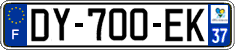 French license plate, SIV (ordinary)