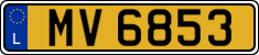 License plate of Luxembourg, 2003 year system