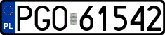 License plates of Poland, Regular car plates