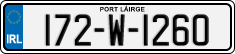 License plate of Ireland, Regular plates