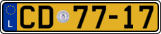 License plate of Luxembourg, Diplomatic