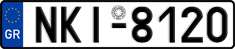 License plate of Greece, Cars