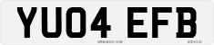 License plate of the United Kingdom, 2001 year system