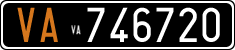 License plate of Italy, Cars (1927 year series)