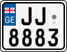 License plate of Georgia, Motorcycles (2014)