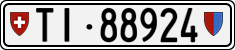 License plate of Switzerland, Cars