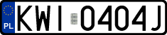 License plates of Poland, Regular car plates