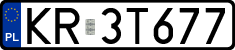 License plates of Poland, Regular car plates