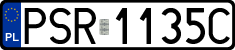License plates of Poland, Regular car plates