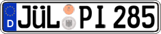 German license plate, Regular plates