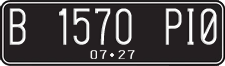 License plate of Indonesia, Regular plates