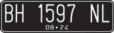 License plate of Indonesia, Regular plates