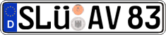 German license plate, Regular plates