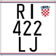 License plate of Croatia, Motorcycles