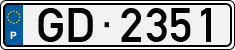License plate of Portugal, Trailers