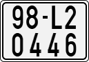 License plate of Vietnam, Motorcycles