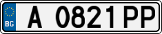 License plate of Bulgaria, Cars